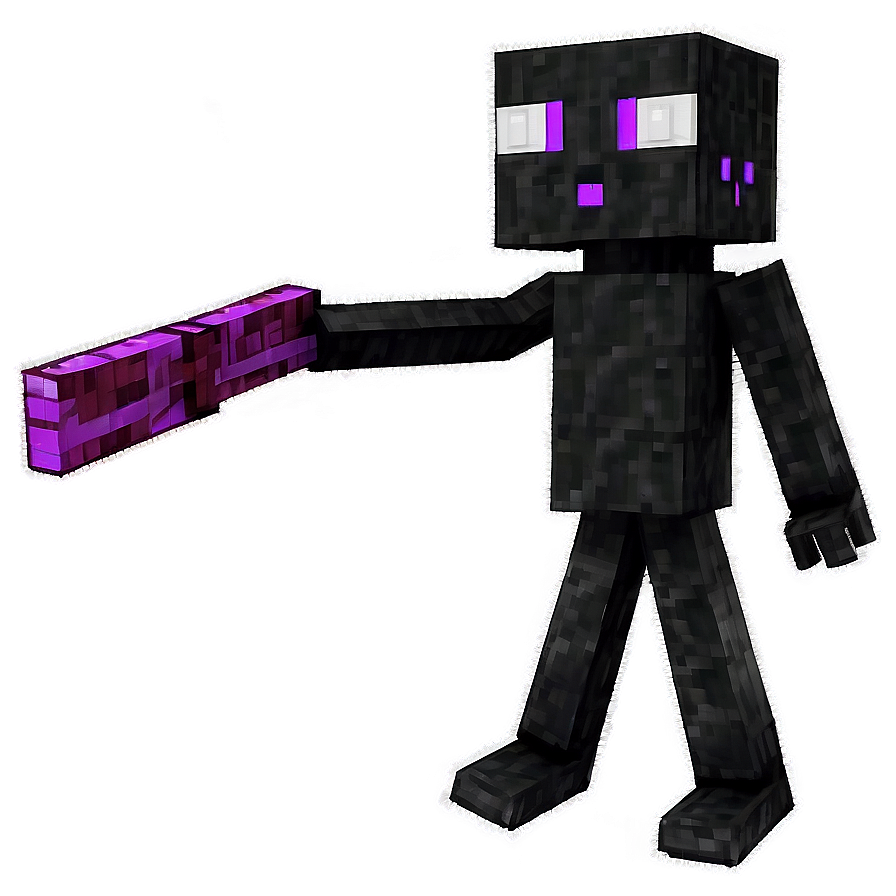 Enderman In Battle With Player Png 30 PNG Image