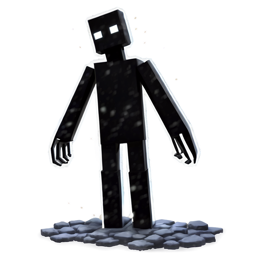 Enderman In Snow Biome Png 05242024 PNG Image