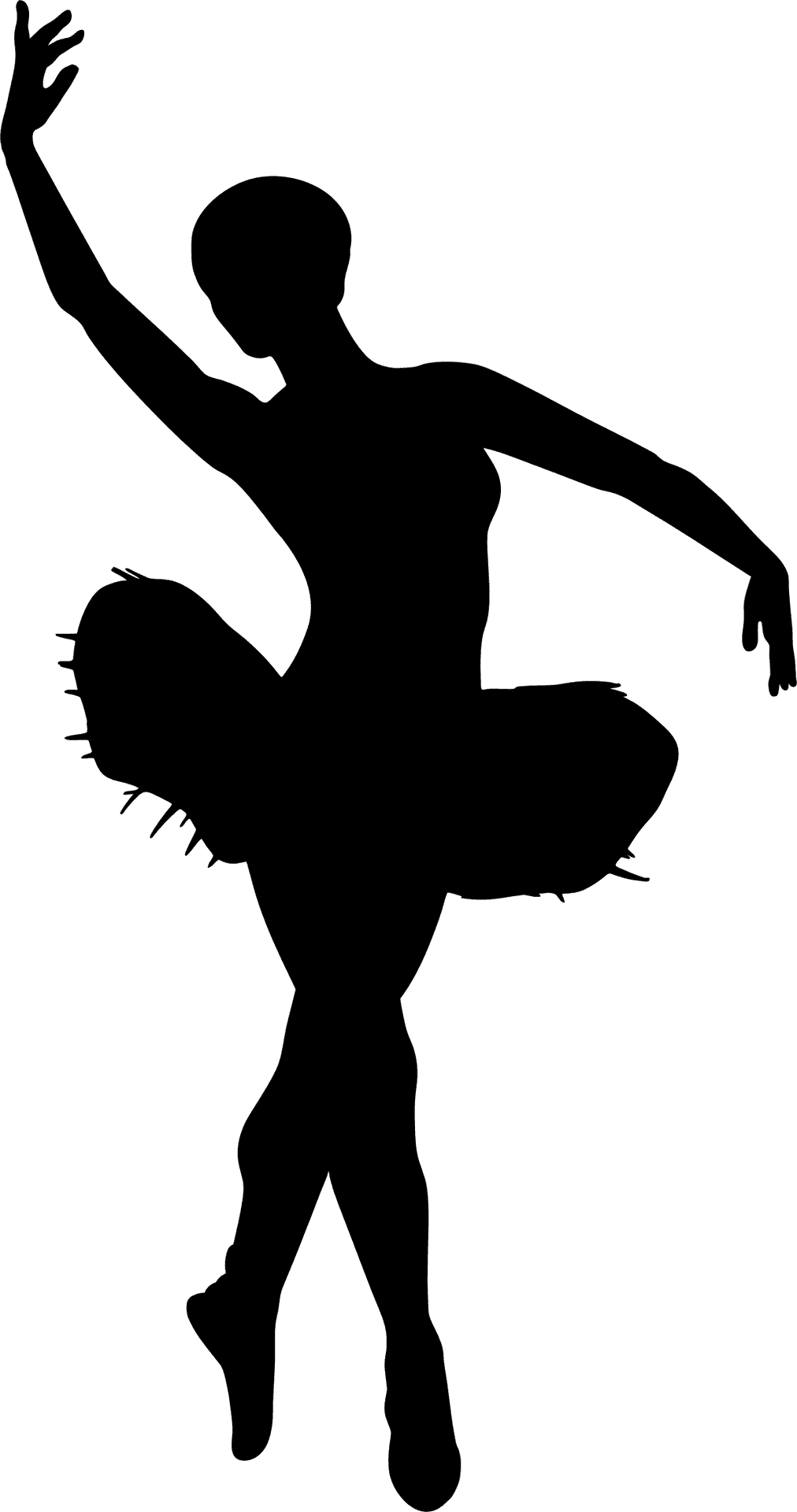 Energetic Dance Move Silhouette PNG Image