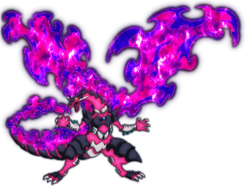 Energetic Dragon Beyblade Art PNG Image