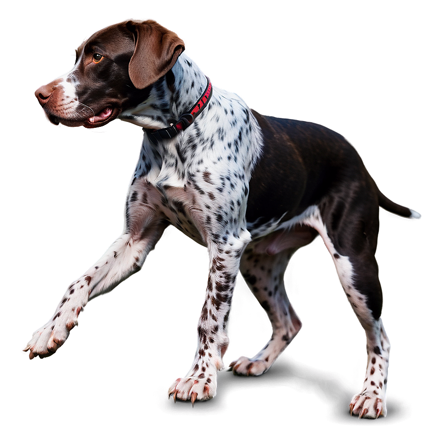 Energetic German Shorthaired Pointer Png 06292024 PNG Image