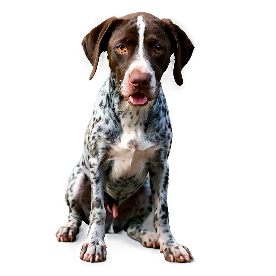 Energetic German Shorthaired Pointer Png 06292024 PNG Image