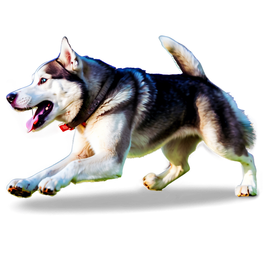 Energetic Husky Playtime Png 06112024 PNG Image