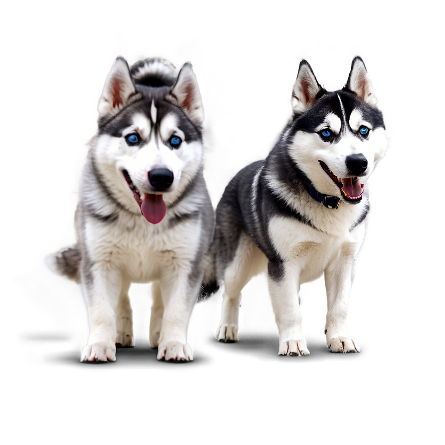 Energetic Husky Playtime Png 06112024 PNG Image