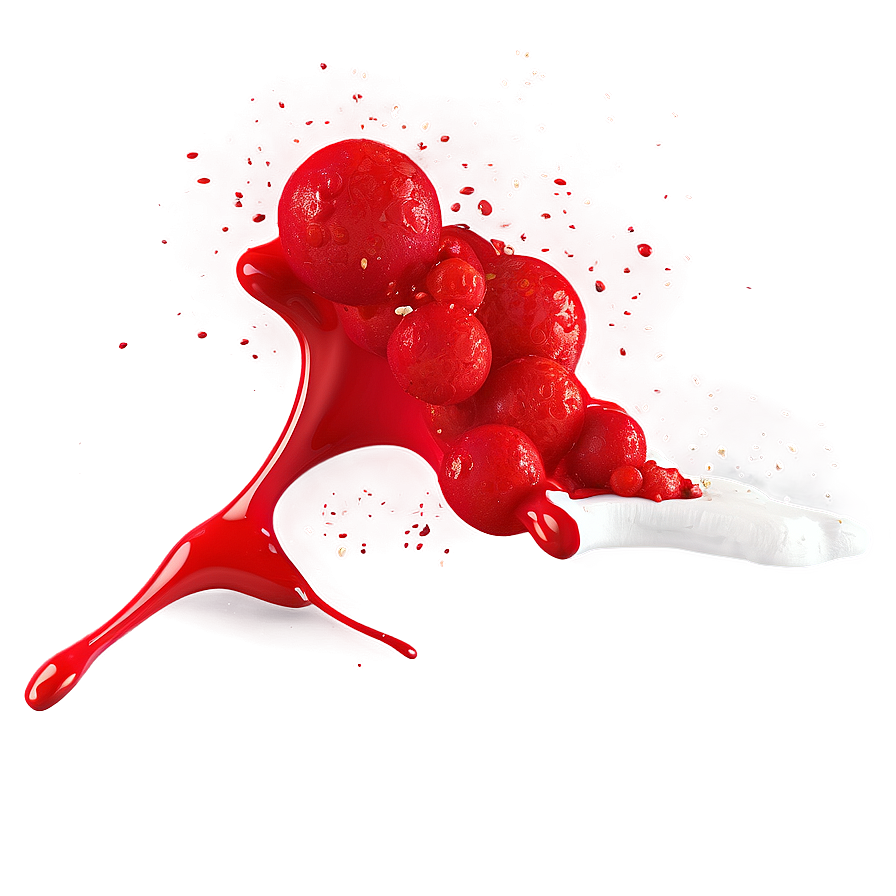 Energetic Red Paint Scatter Png 06262024 PNG Image