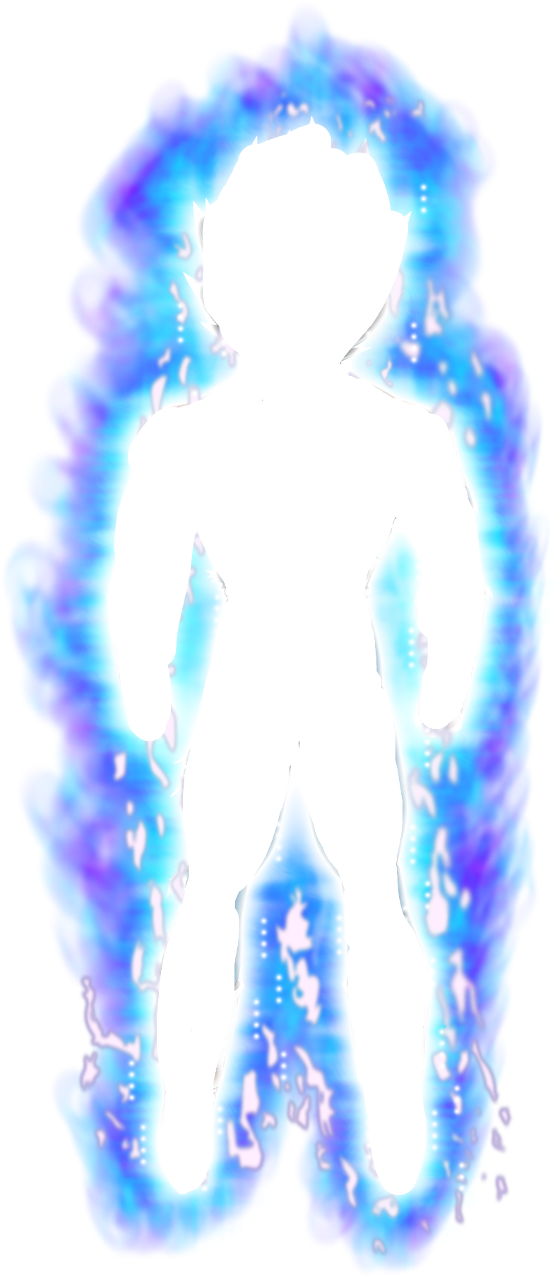 Energetic Silhouette Aura PNG Image