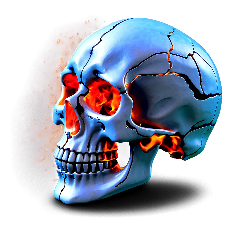 Enflamed Skull Display Png 06252024 PNG Image