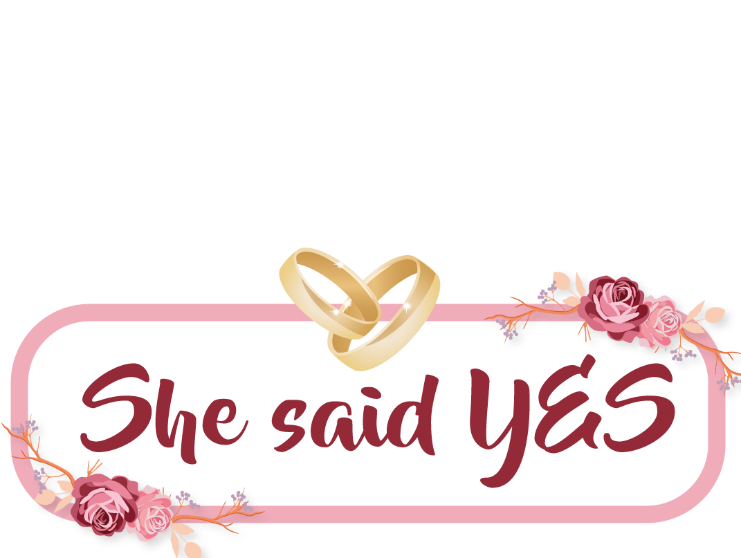 Engagement Announcement She Said Yes PNG Image