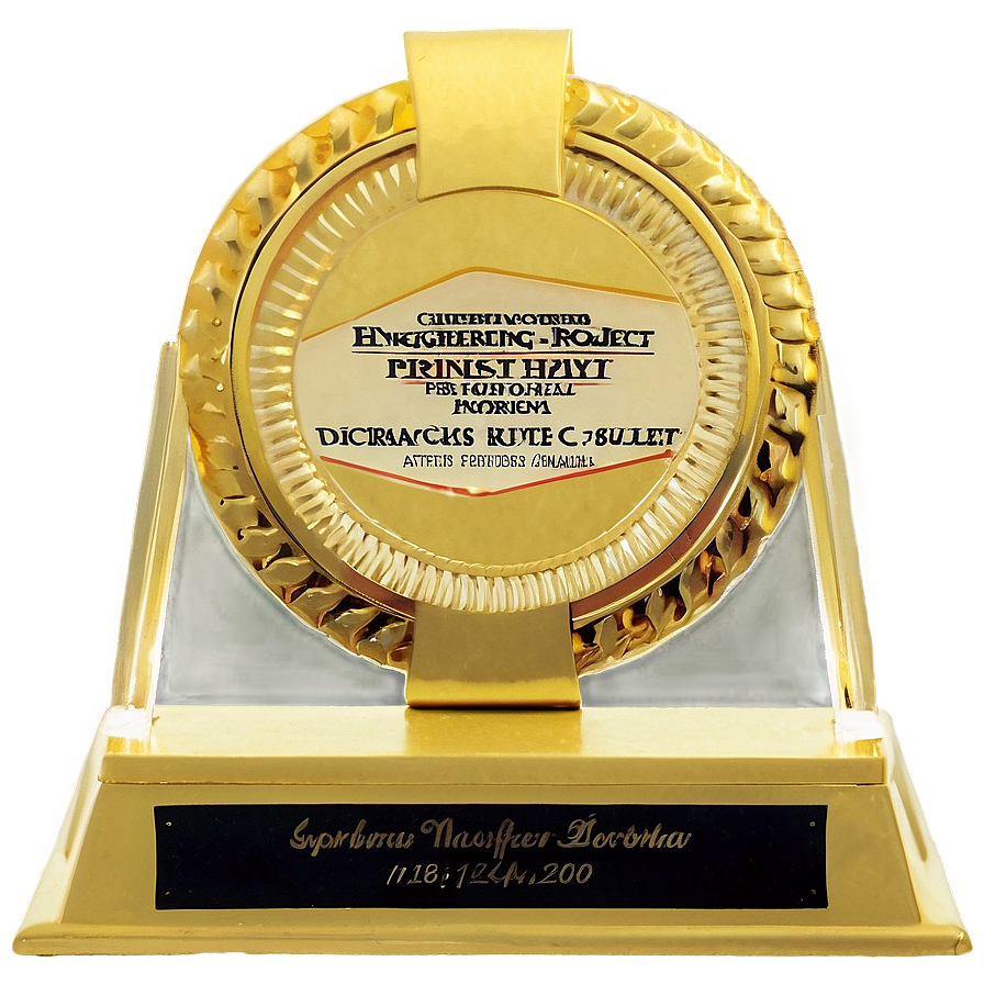 Engineering Project Award Png Xix4 PNG Image