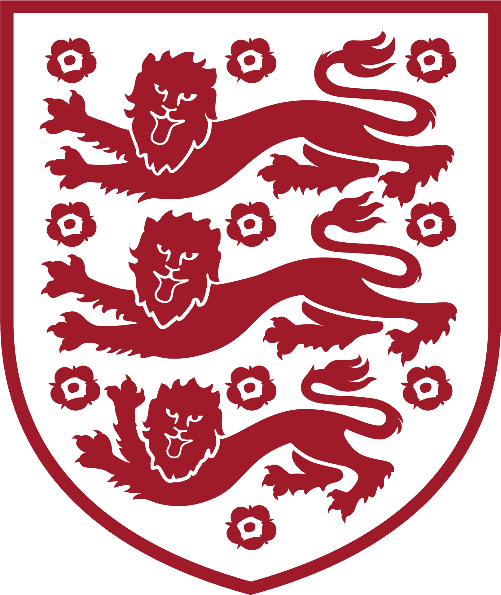 England Three Lions Crest PNG Image