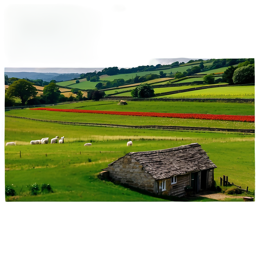 English Countryside Scenery Png Guu PNG Image