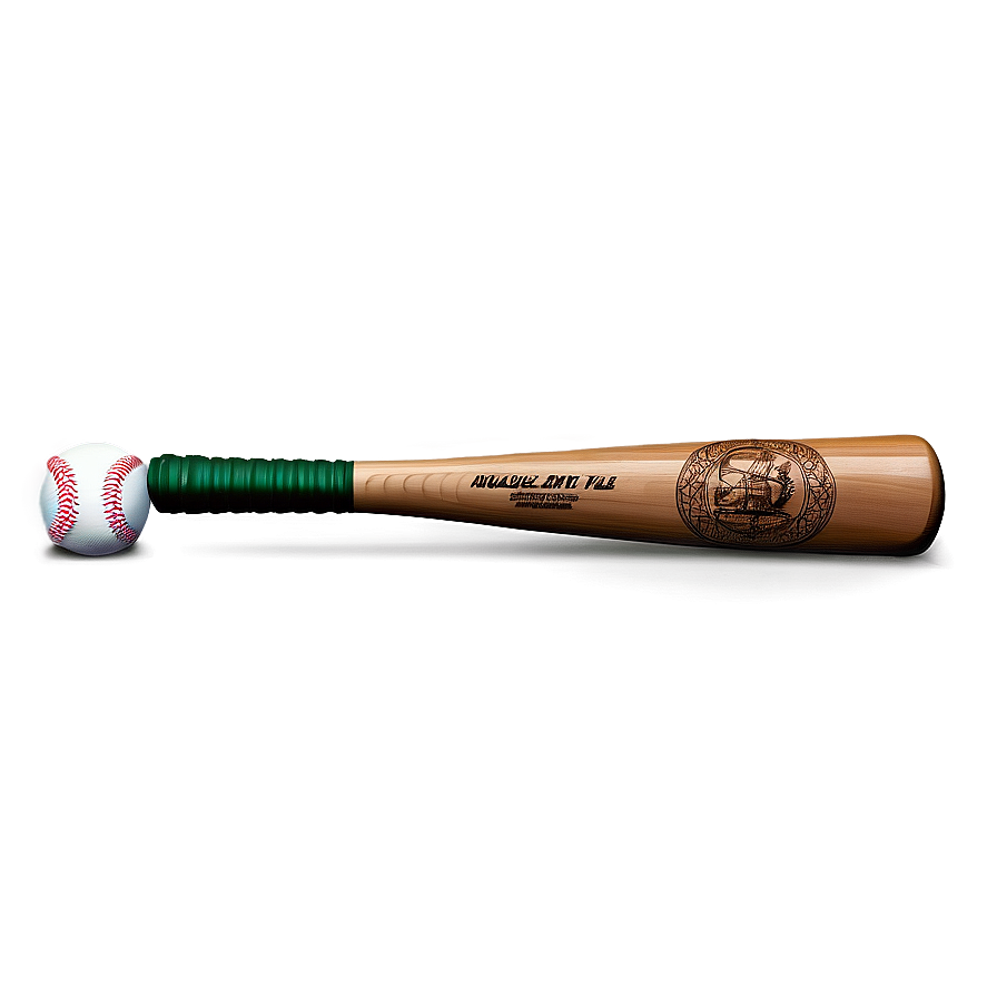 Engraved Baseball Bat Png 05242024 PNG Image