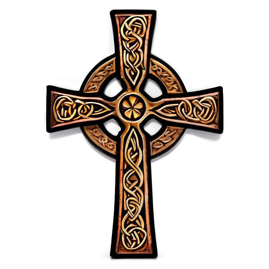 Engraved Celtic Cross Png Whc PNG Image