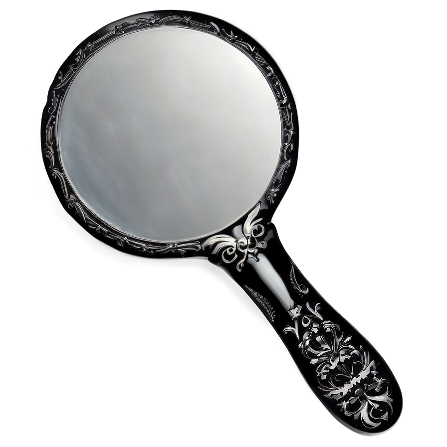 Engraved Hand Mirror Png Jtf PNG Image