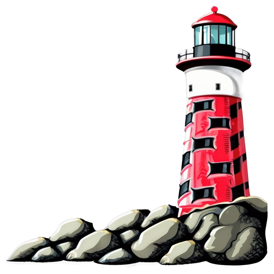 Engraved Lighthouse Png Bqc PNG Image