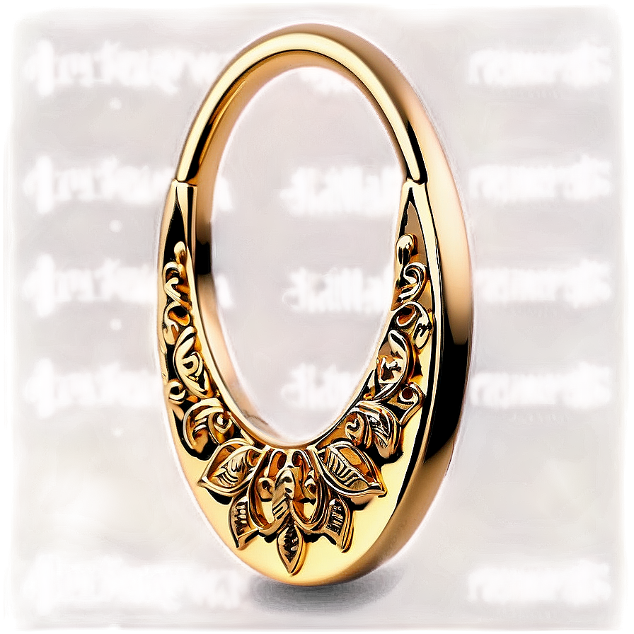 Engraved Nose Ring Png Awl99 PNG Image