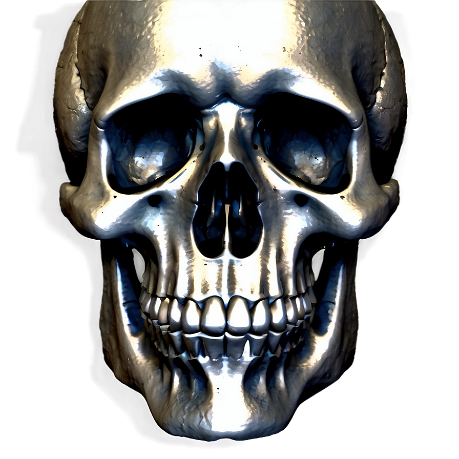 Engraved Skull Design Png C PNG Image