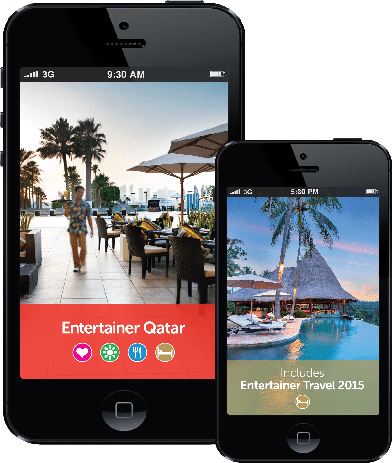 Entertainer Qatar App Promotion PNG Image