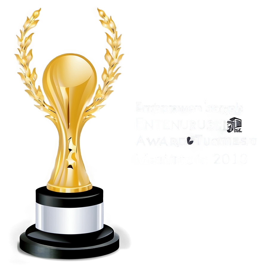 Entrepreneurship Award Trophy Png Jei63 PNG Image