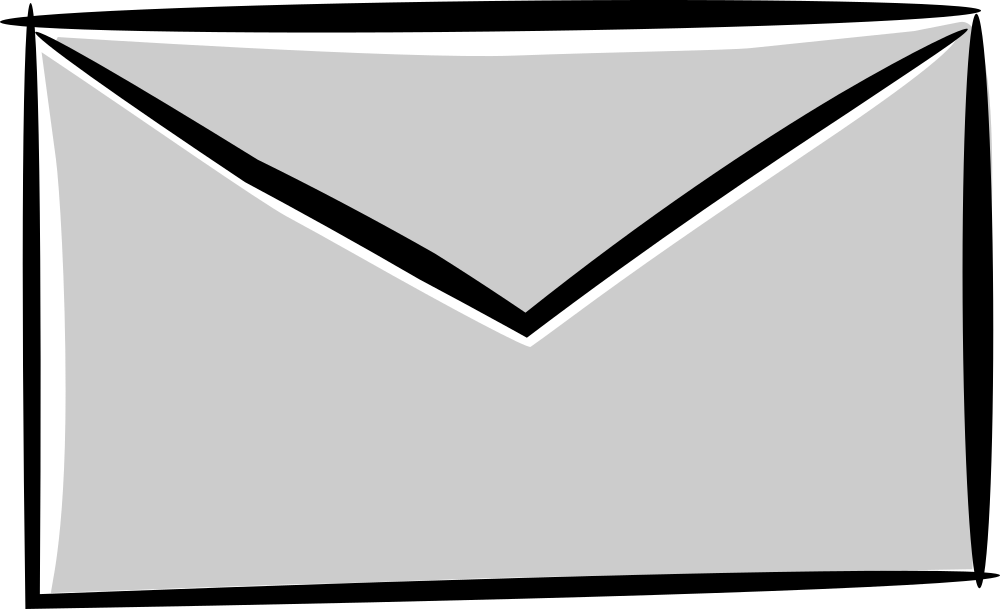 Envelope Icon Simple Outline PNG Image