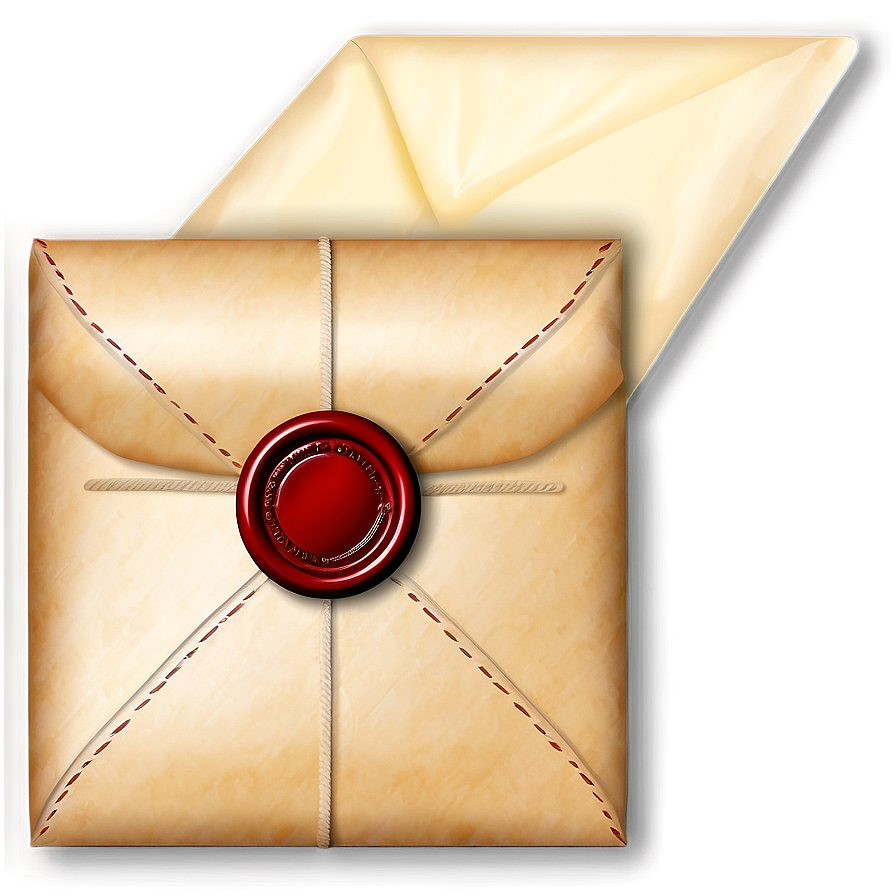 Envelope With Wax Seal Png Vax PNG Image