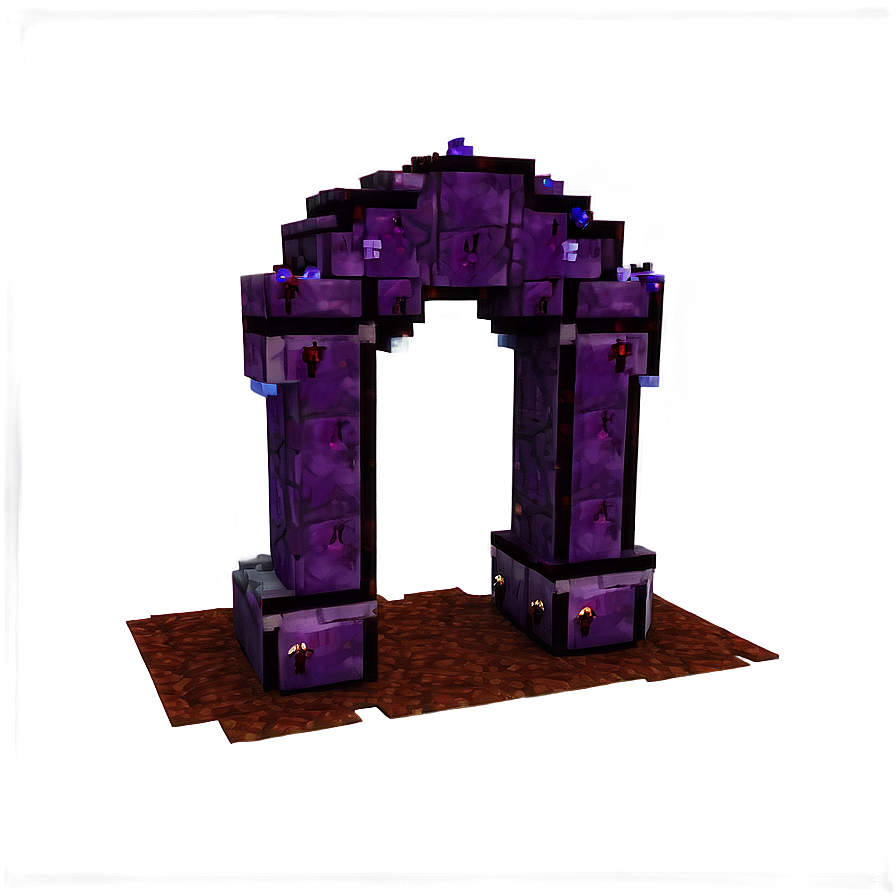 Epic Nether Portal Construction Png 10 PNG Image