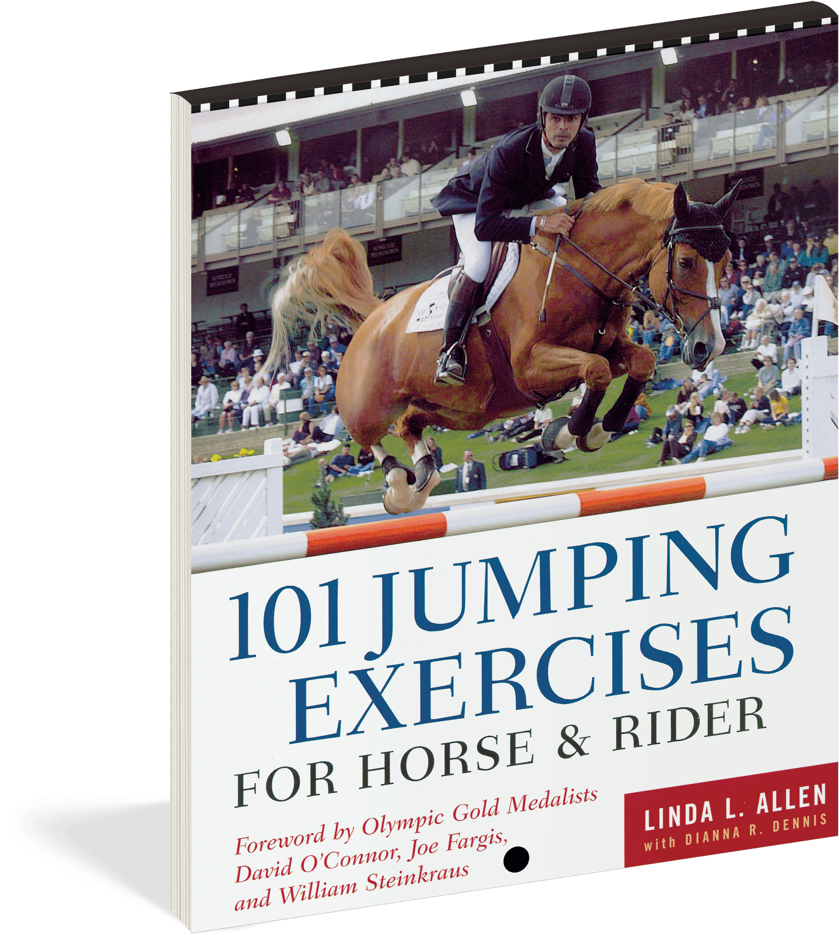 Equestrian_ Jumping_ Exercise_ Book_ Cover PNG Image