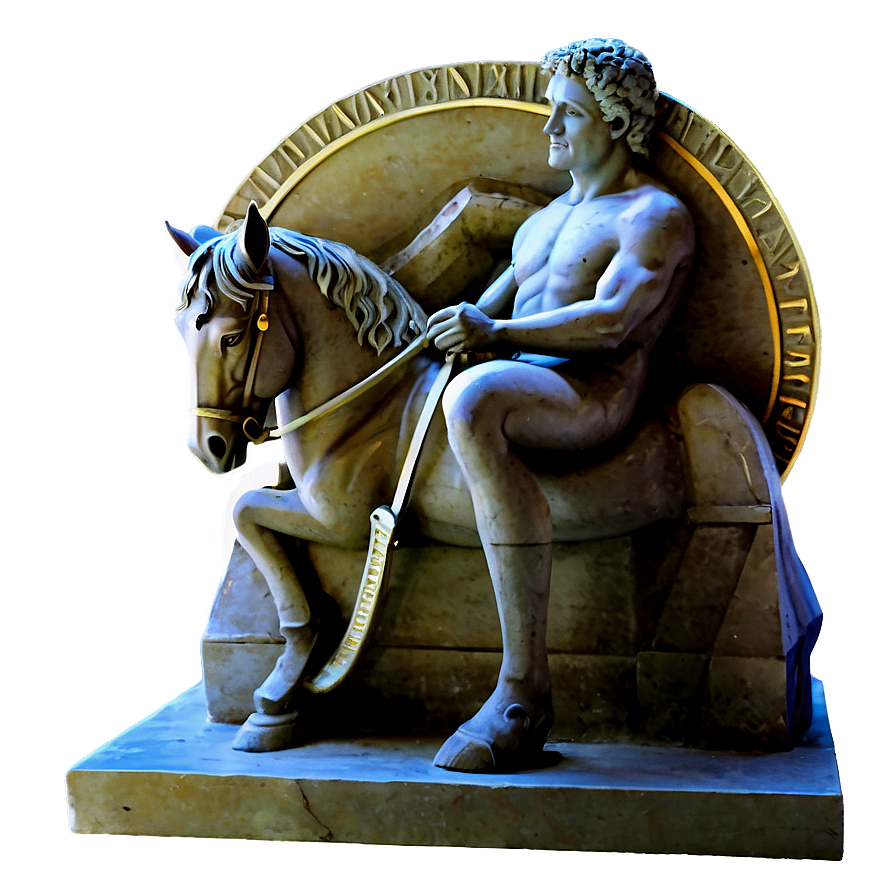 Equestrian Roman Statue Png Rbc PNG Image