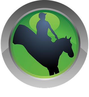 Equestrian Silhouette Icon PNG Image