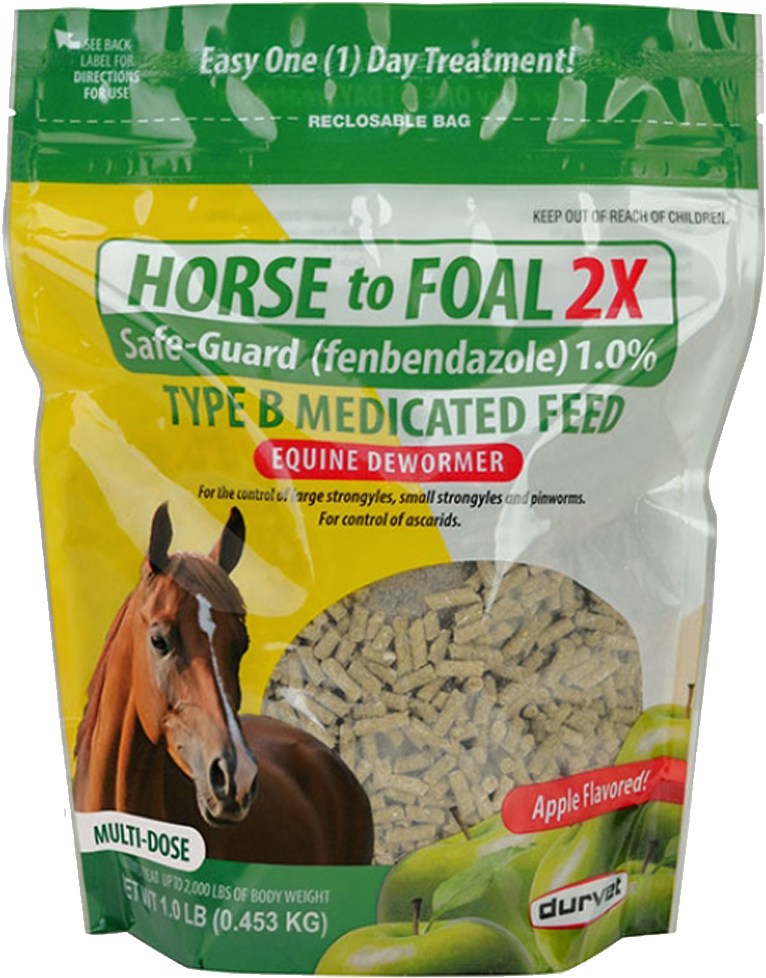 Equine Dewormer Medicated Feed Package PNG Image