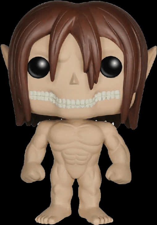 Eren Titan Form Funko Pop Figure PNG Image