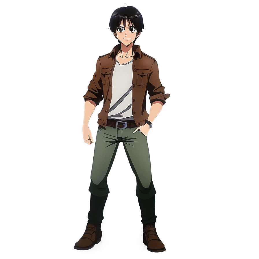 Eren Yeager In Casual Clothes Png 93 PNG Image