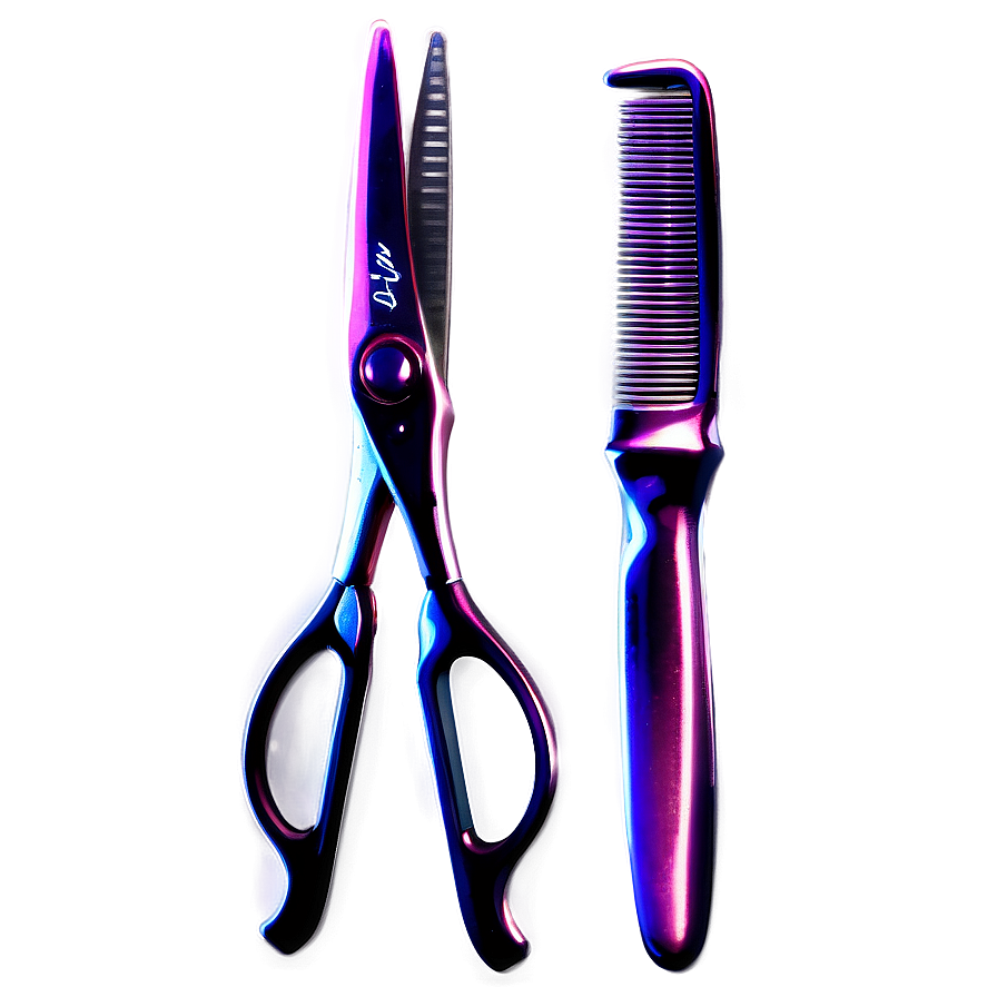 Ergonomic Barber Scissors Png Vty PNG Image