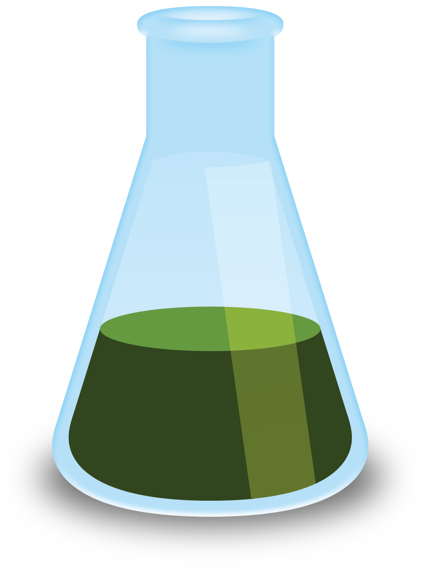 Erlenmeyer Flaskwith Green Liquid PNG Image