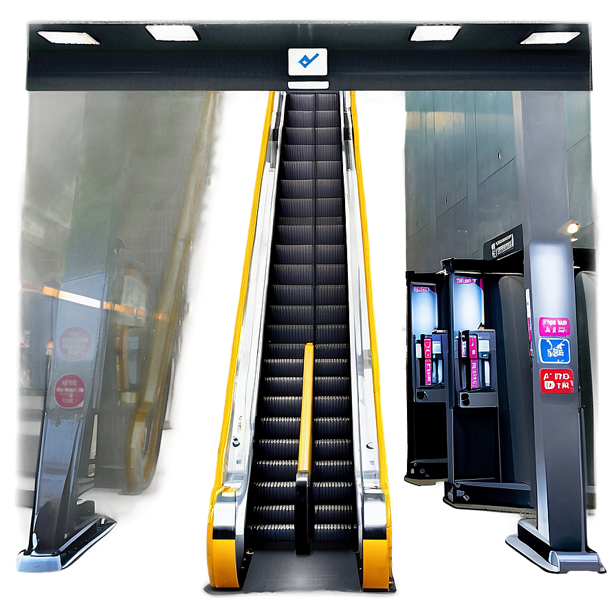 Escalator Safety Signage Png Fro51 PNG Image