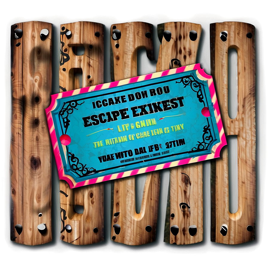 Escape Room Experience Ticket Png Jge13 PNG Image