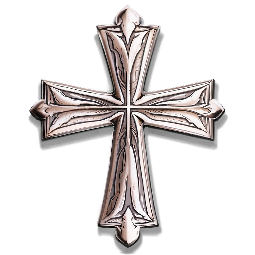 Etched Cross Template Png 04302024 PNG Image