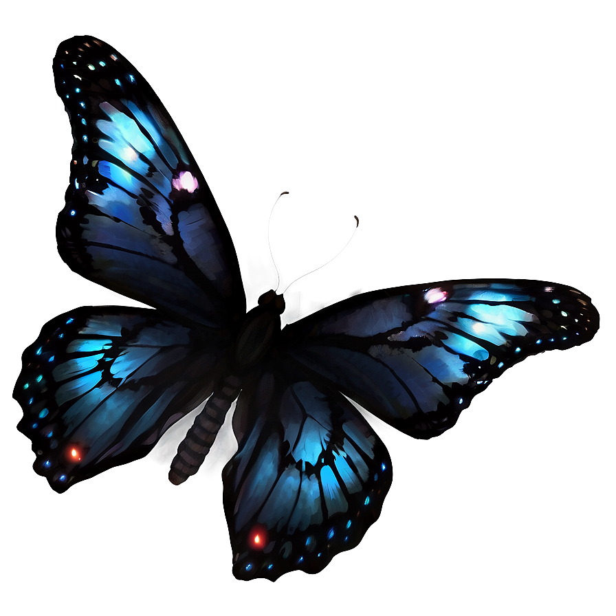 Ethereal Black Butterfly Png 35 PNG Image