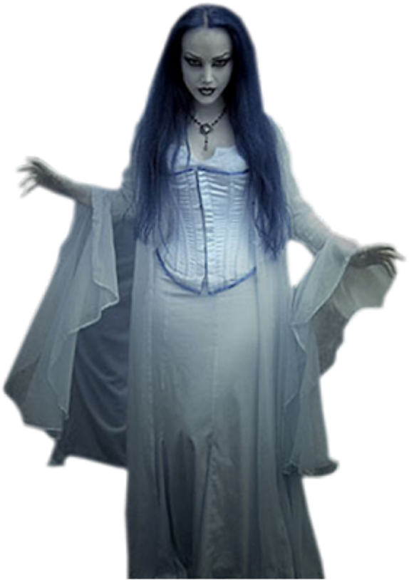 Ethereal_ Blue_ Ghostly_ Figure.png PNG Image