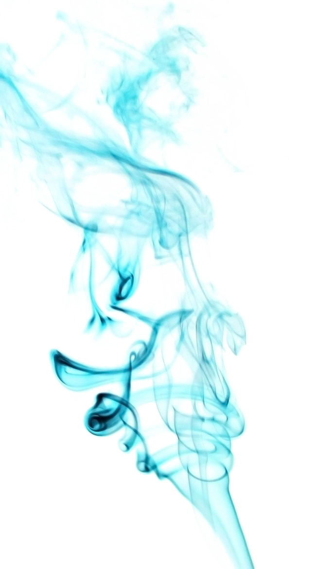 Ethereal Blue Smoke PNG Image