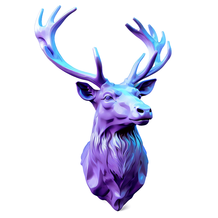 Ethereal Deer Head Dreamy Art Png 06212024 PNG Image