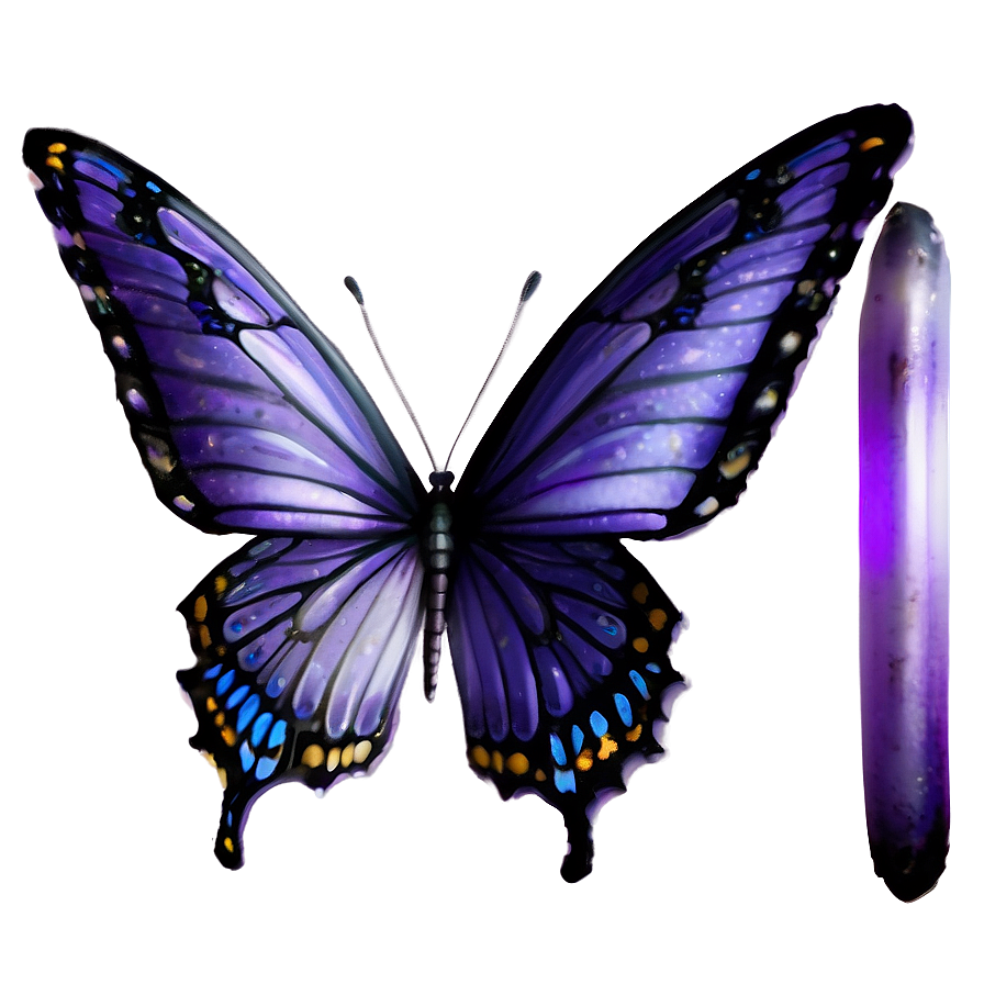 Ethereal Purple Butterfly Png 05232024 PNG Image