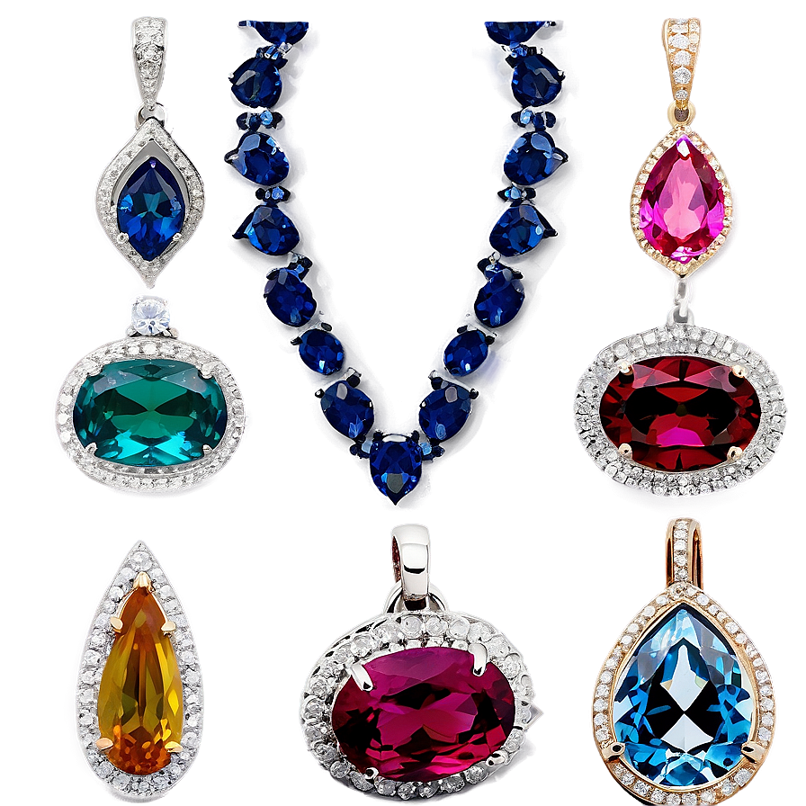 Ethical Gemstone Jewelry Png Akj3 PNG Image