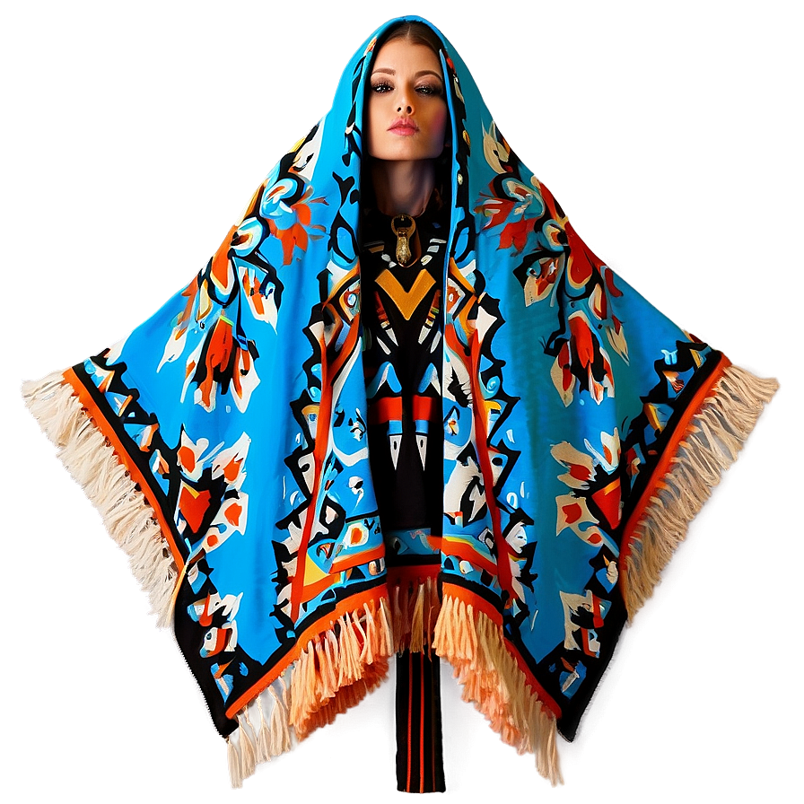 Ethnic Poncho Inspiration Png 06272024 PNG Image