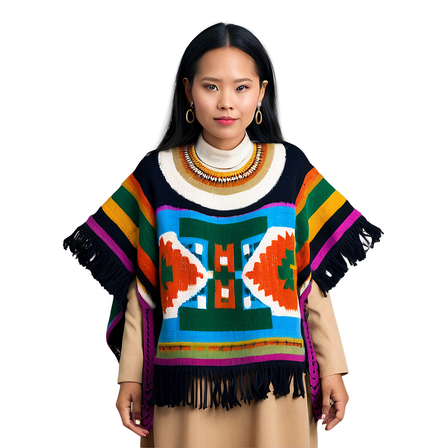 Ethnic Poncho Inspiration Png Vpe44 PNG Image