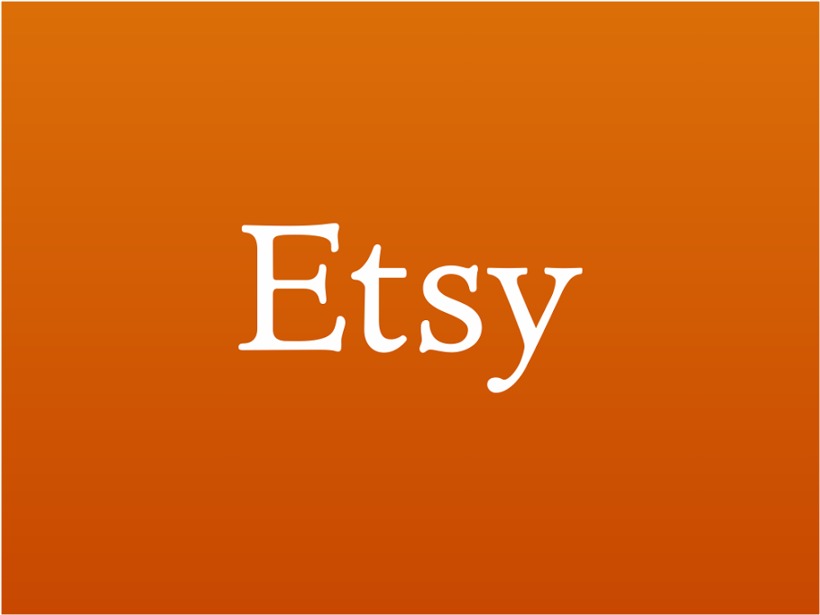 Etsy Logo Orange Background PNG Image