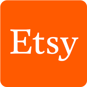 Etsy Logo Orange Background PNG Image