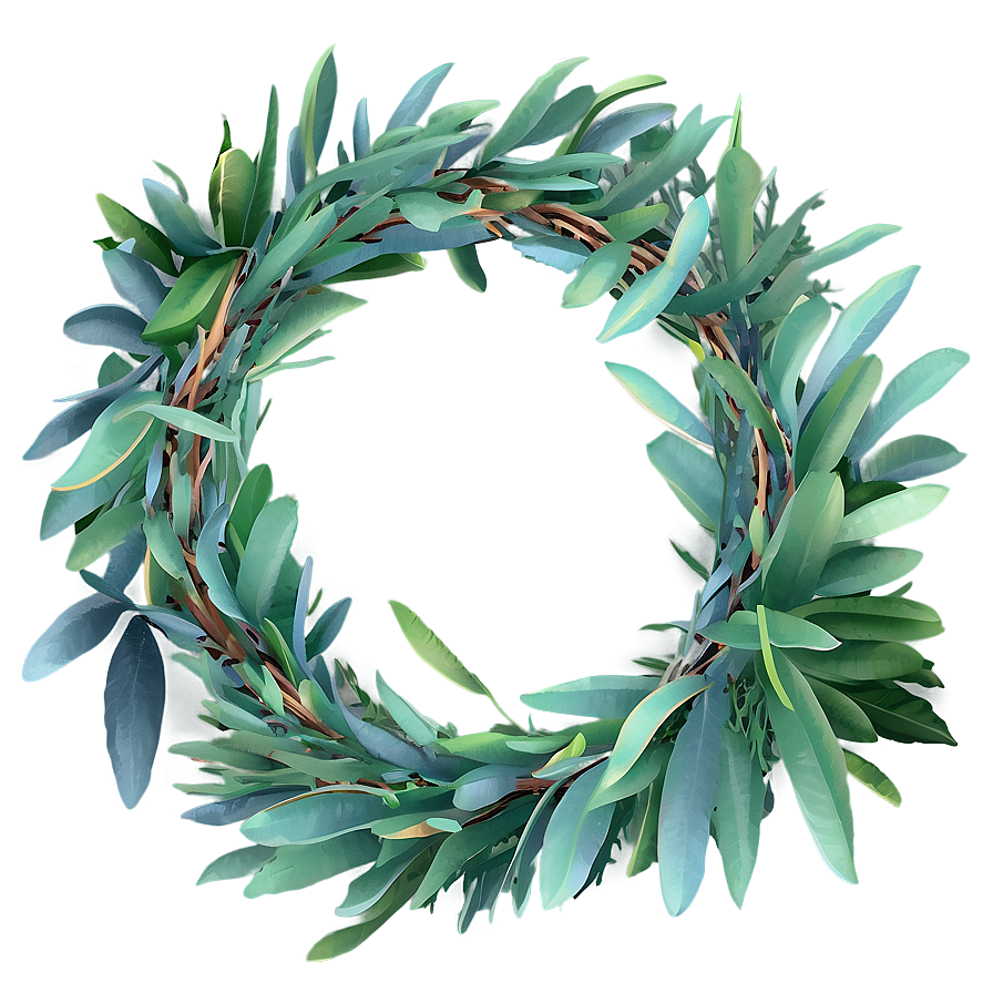 Eucalyptus Wreath Png 9 PNG Image