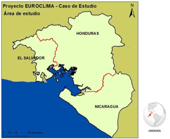 Euroclima Project Honduras Study Area Map PNG Image