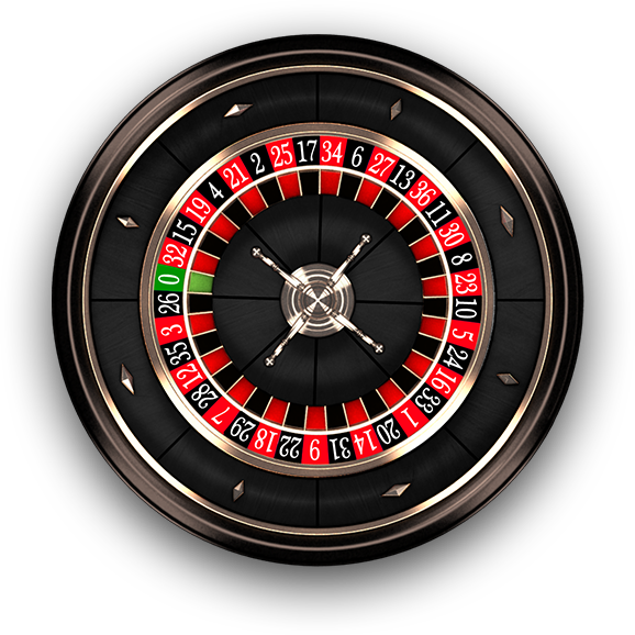 European Roulette Wheel Closeup PNG Image